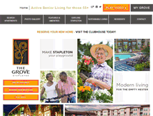 Tablet Screenshot of groveatstapleton.com